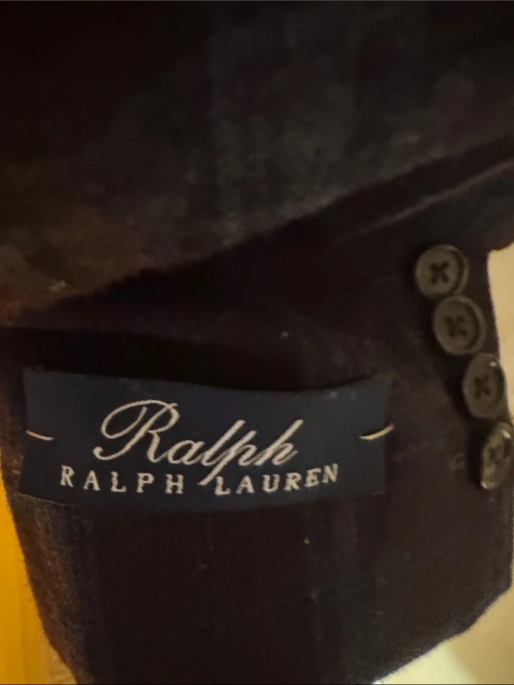 Ralph Lauren Brown Sport Coat with Blue Windowpane